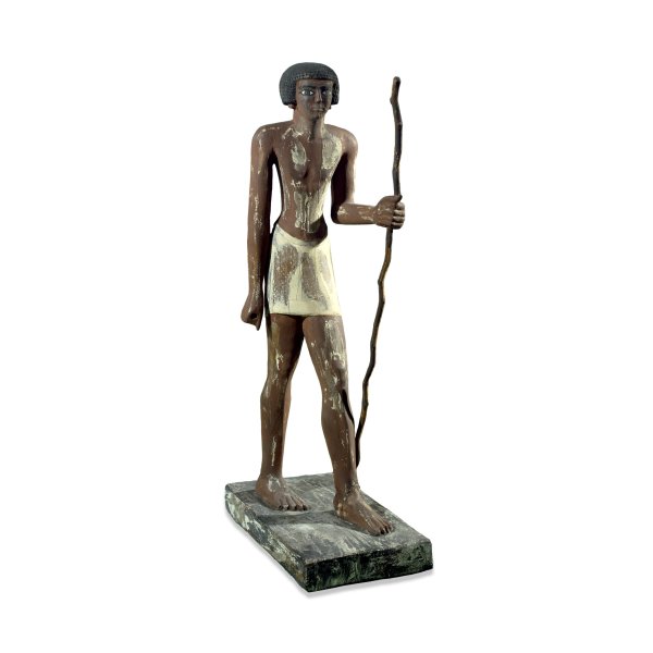 Painted wooden statue of an official