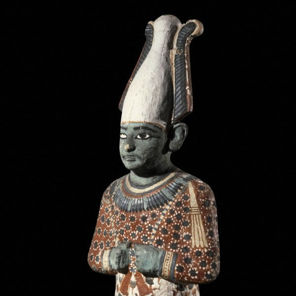 Detail of upper body of Osiris