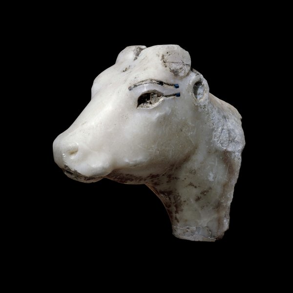 Head of a figure of the cow of Hathor