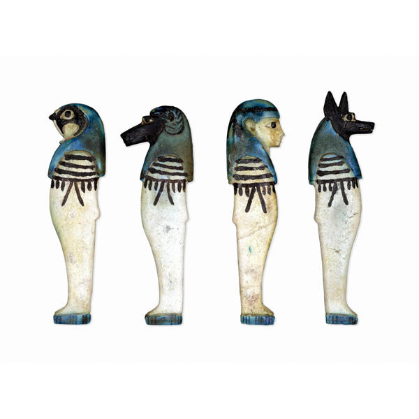 Faience amulets: the Sons of Horus
