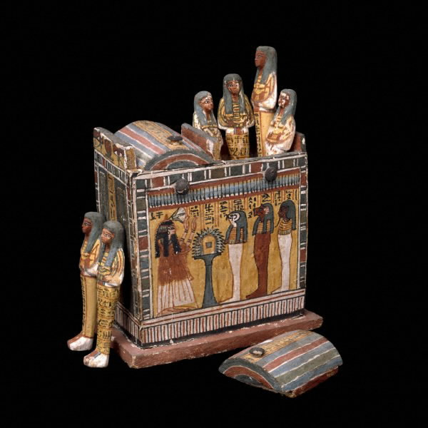 Shabti box and figures of Henutmehyt