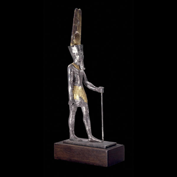 Gilded silver statuette of Amun-Re